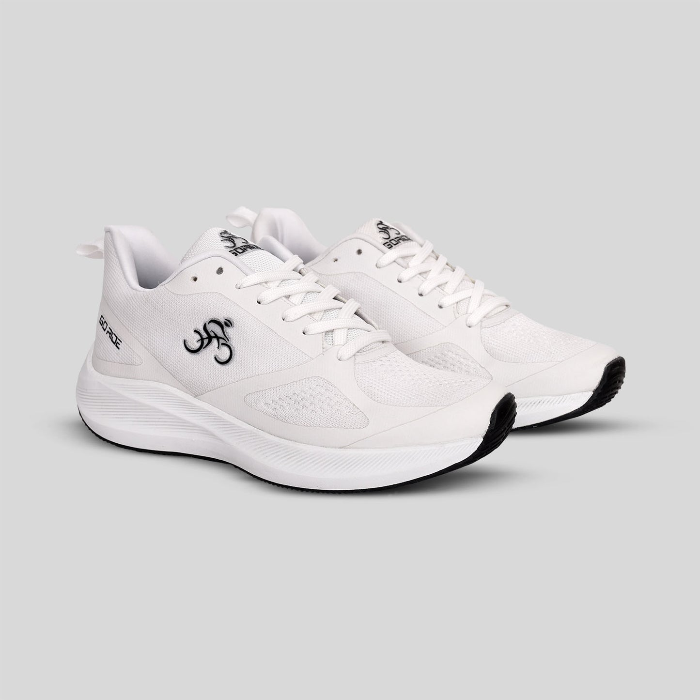 White branded sports shoes for men